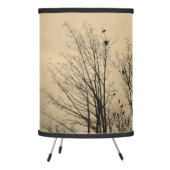 Crows in Winter Tripod Lamp (Left)