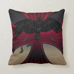 Crow's Iron Cross Pillow