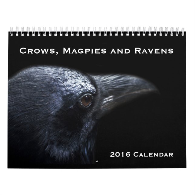 Crows, Magpies and Ravens 2016 Calendar (Cover)