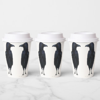 Crows Messengers Birds Raven Maureen Girard Paper Cups