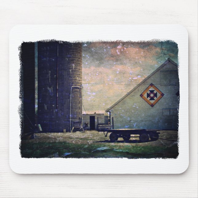 Crow's Nest Barn Quilt Washington, Iowa Mouse Pad (Front)
