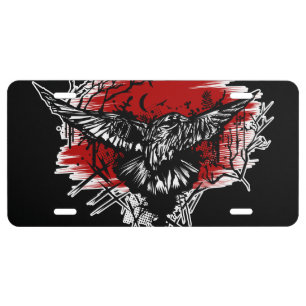 Crows Night License Plate