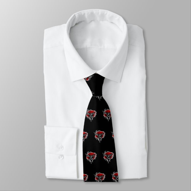 Crows Night Neck Tie (Tied)
