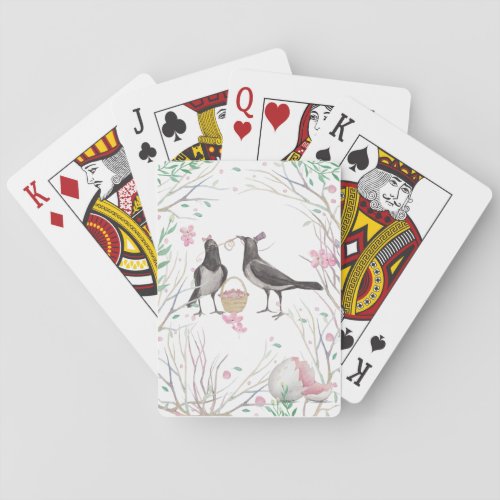 Crows Playing Cards