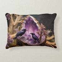 Crows Ravens Amethyst Crystal Fantasy 