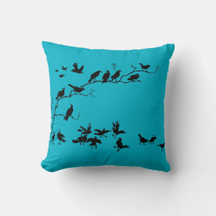 Crows Throw Pillow