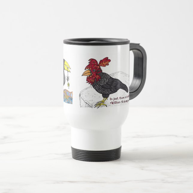 Crows Travel Mug (Front Right)