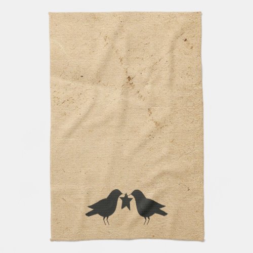 Crows With Star Kitchen Towel