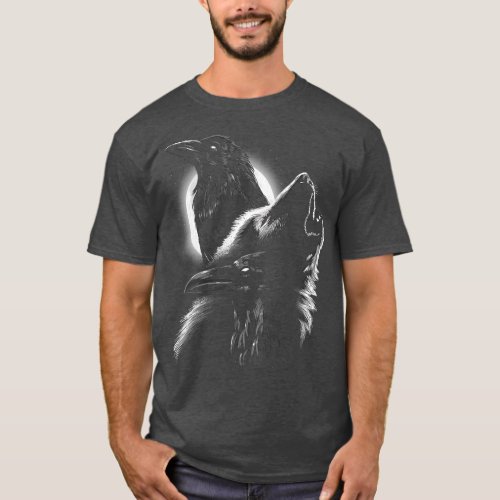 Crows with wolf T_Shirt
