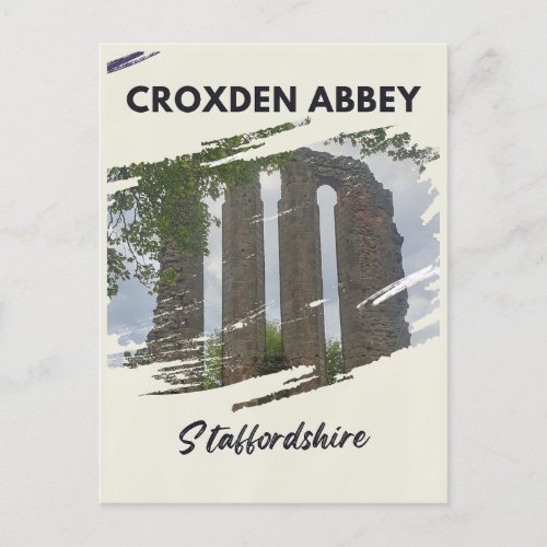 Croxden Abbey Staffordshire Holiday Postcard