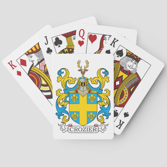 Crozier Family Crest Poker Cards (Back)