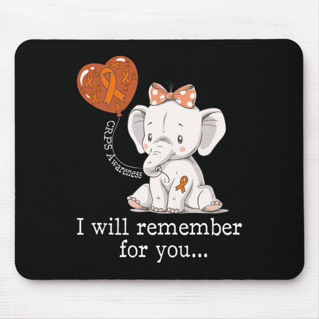 CRPS Awareness Elephant  Mouse Pad (Front)