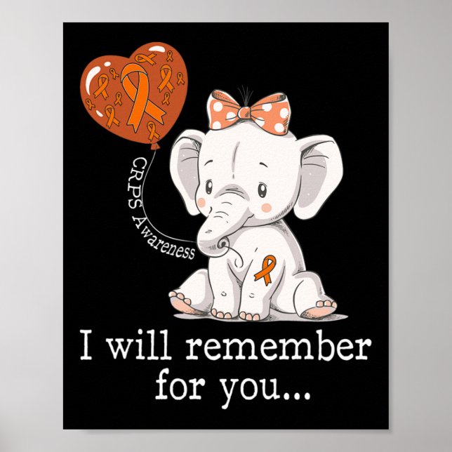 Crps Awareness Elephant  Poster (Front)