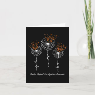 CRPS Awareness  Faith Hope Love Dandelion  Card