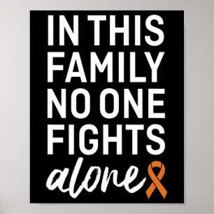 Crps Awareness Orange Ribbon Family Support Group  Poster