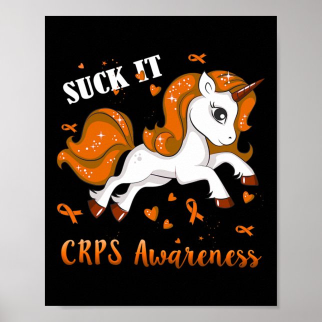 Crps Awareness Unicorn  Poster (Front)