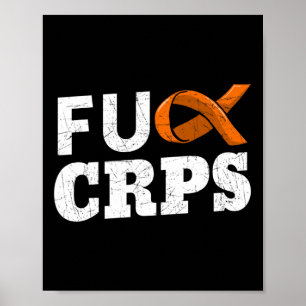 Crps Orange Ribbon Causalgia Reflex Neurovascular  Poster