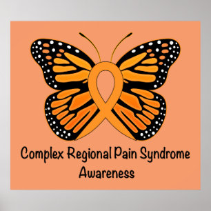 CRPS/RSD Butterfly of Hope Ribbon Poster