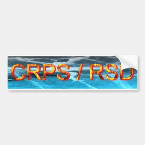 CRPS  RSD Fire  Ice Bumper Sticker