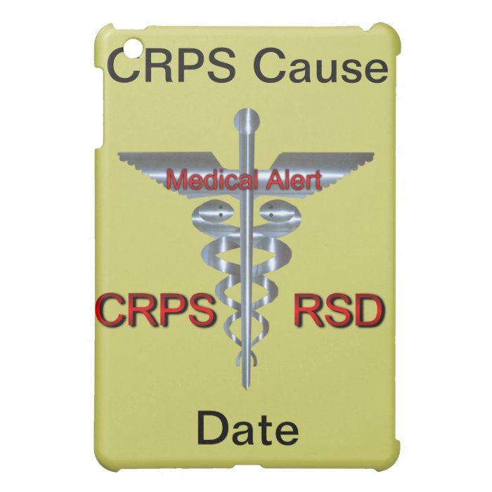 CRPS RSD Medical Alert Silvear Asclepius Caduceus iPad Mini Cover