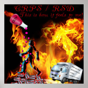 CRPS/RSD This Is How It Feels to Me Acid Print