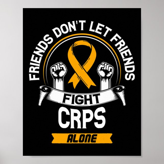 Crps Survivor Algodystrophy Awareness Ribbon  Poster (Front)