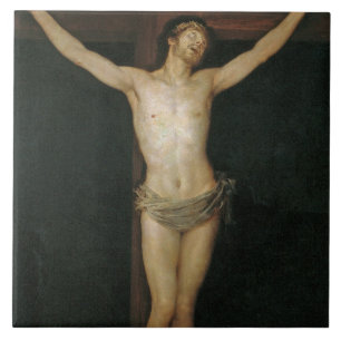 Crucified Christ (Jesus on the Cross) (by Goya) Ceramic Tile
