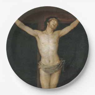 Crucified Christ (Jesus on the Cross) (by Goya) Paper Plates