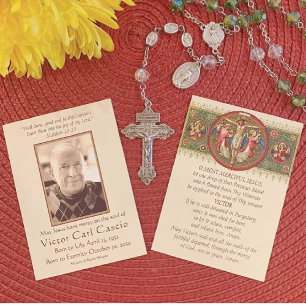 Crucified Christ with Angels Catholic Funeral Holy