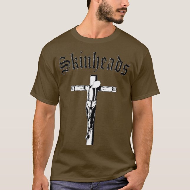 CRUCIFIED SKINHEAD  Black Motiv T-Shirt (Front)
