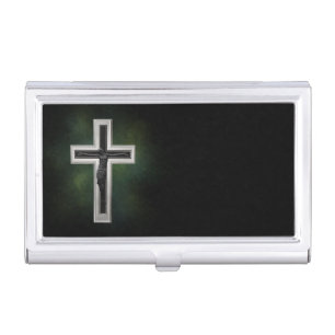 Crucifix Business Card Holder