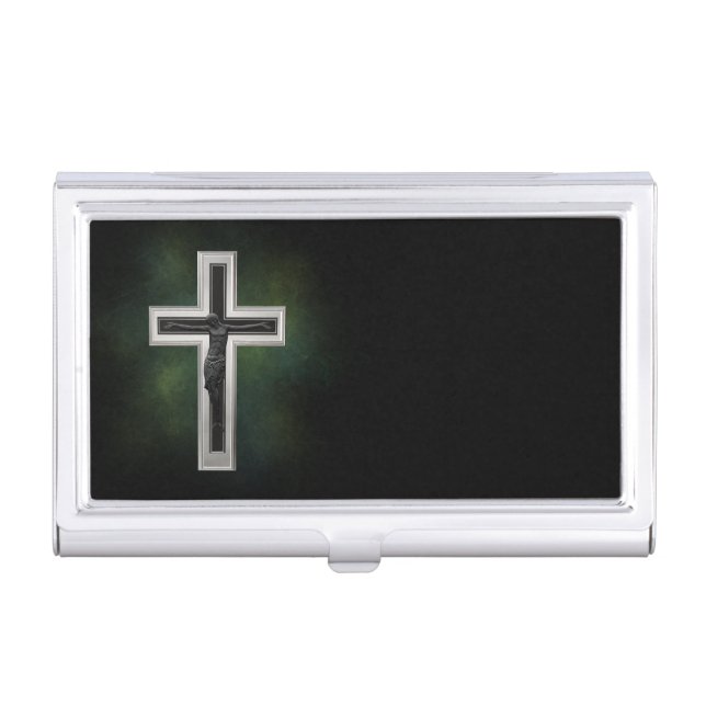 Crucifix Business Card Holder (Front)