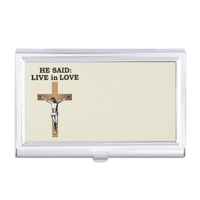 Crucifix Business Card Holder (Front)