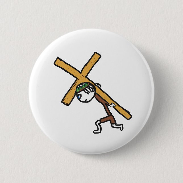 Crucifix Button (Front)