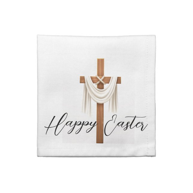 Crucifix  cloth napkin (Quarter Fold)