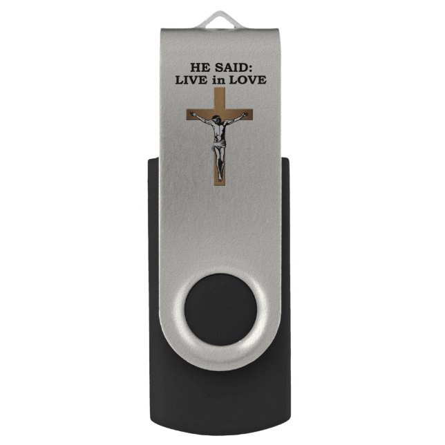 Crucifix Flash Drive (Back (Vertical))