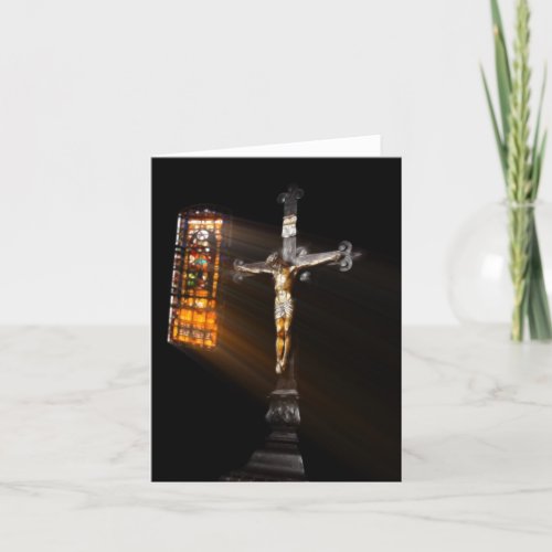 Crucifix Holiday Card