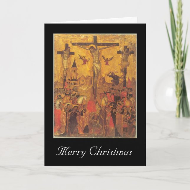 crucifix holiday card (Front)