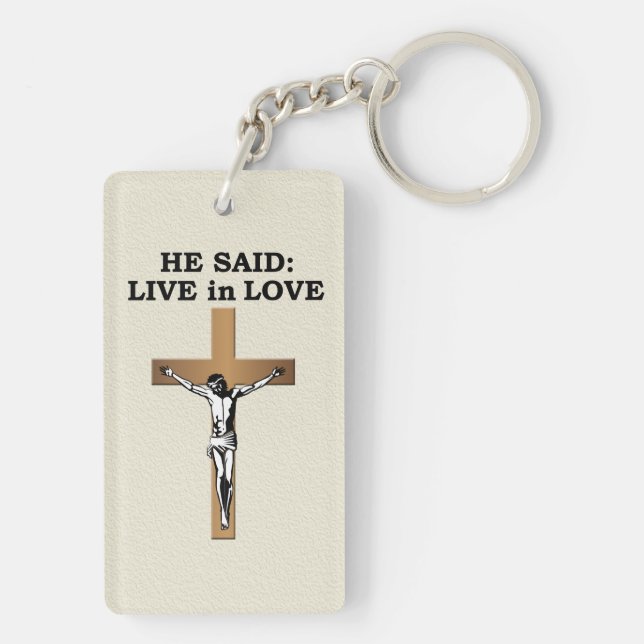 Crucifix Keychain (Back)