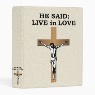 Crucifix Mini Binder
