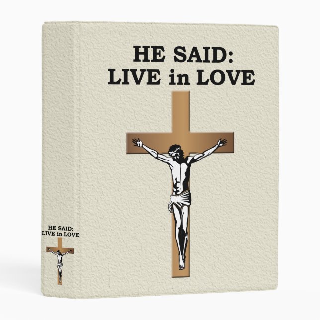 Crucifix Mini Binder (Front/Spine)