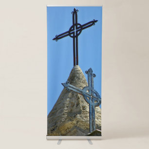 Crucifix Retractable Banner
