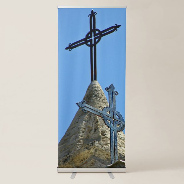Crucifix Retractable Banner (Front)