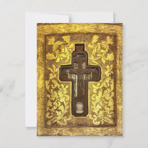 Crucifix with Relics of Saints Orthodox Icon Postcard