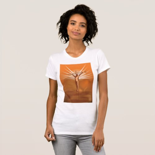Crucifix Womens T_Shirt