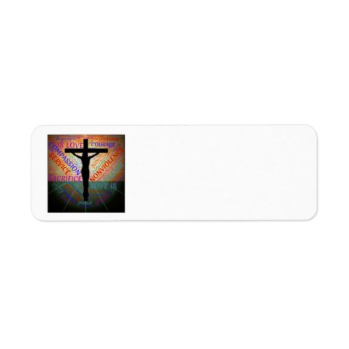 Crucifix  Words Address Labels