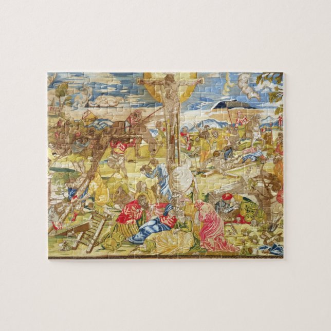 Crucifixion, 1609 (embroidery) jigsaw puzzle (Horizontal)