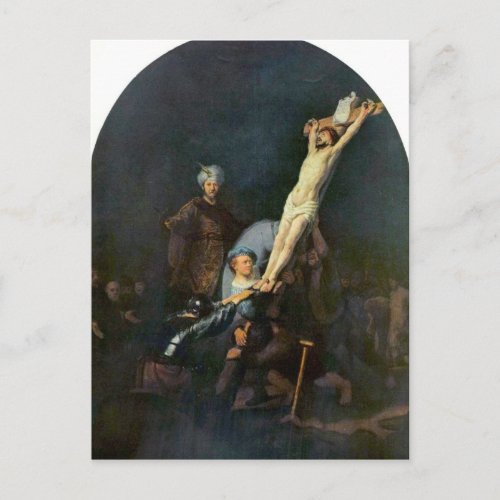 Crucifixion 2 by Rembrandt Harmenszoon van Rijn Postcard
