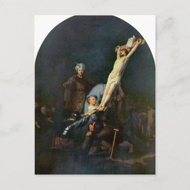 Crucifixion 2 by Rembrandt Harmenszoon van Rijn Postcard (Front)