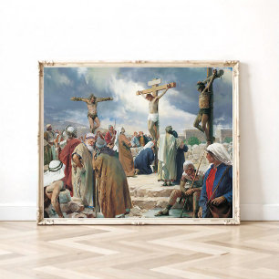 Crucifixion by Carl Bloch, Religious Poster